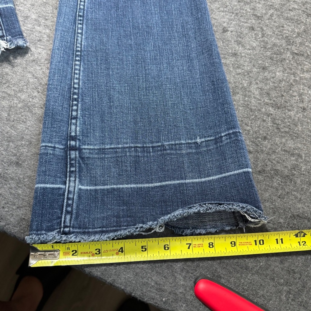 Idyllwind Miranda Lambert Womens Flare Jeans Blue Distressed Raw Hem 6W x 36L - Picture 13 of 13